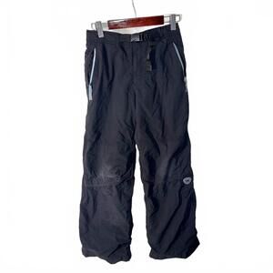 REI girls Medium 8-10 Black Outdoor Hiking Pants with Adjustable Waist